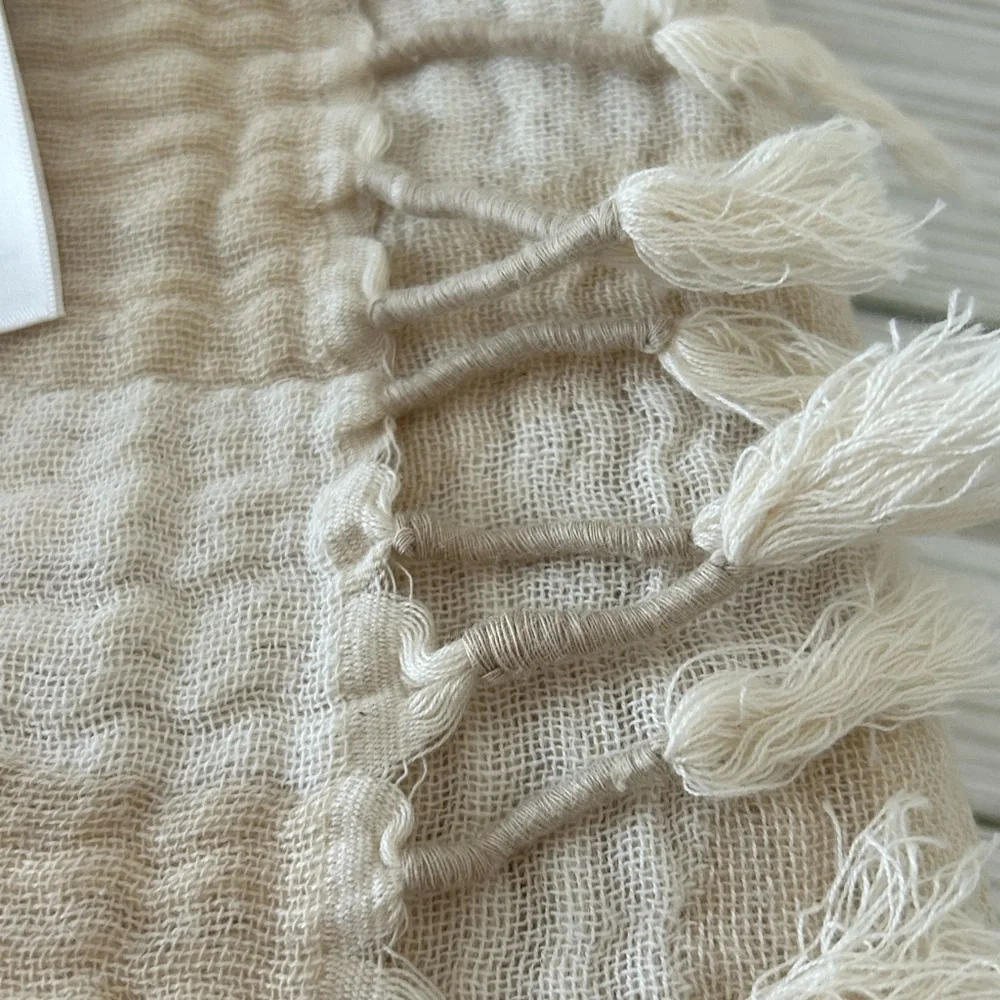 100% Organic Cotton Muslin Throw Gauze Blanket,55